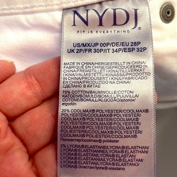 NYDJ Cropped Marilyn Straight Jeans Size 00P. - Picture 7 of 11